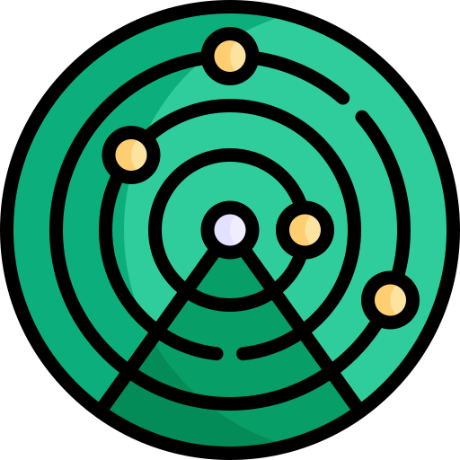 radar Kawaii Lineal color icon