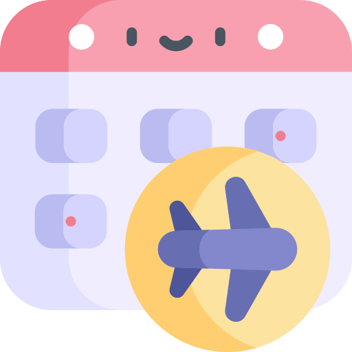 vuelo Kawaii Flat icono