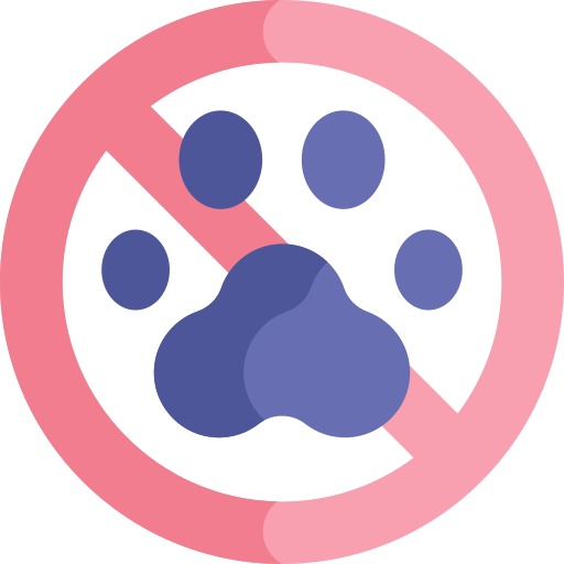 No Pets Kawaii Flat icon