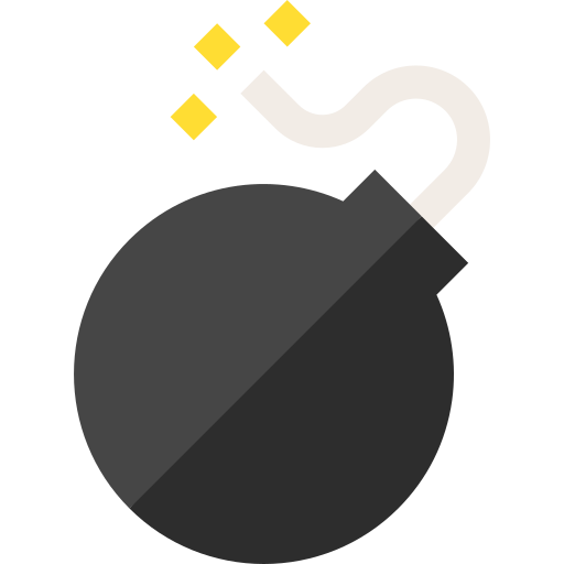 Bomb Basic Straight Flat icon