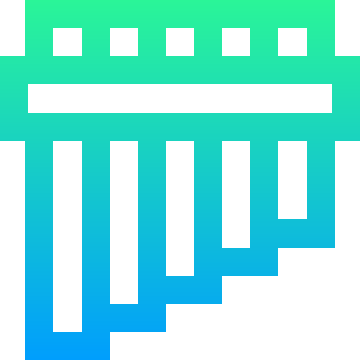 Pan flute Super Basic Straight Gradient icon