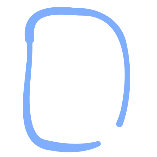 文字d Basic Hand Drawn Color icon
