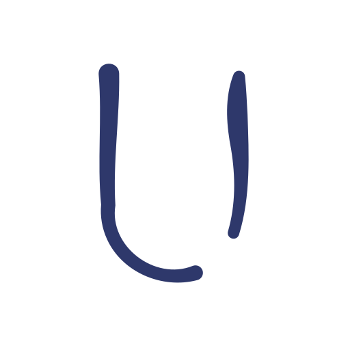 litera u Basic Hand Drawn Lineal Color ikona