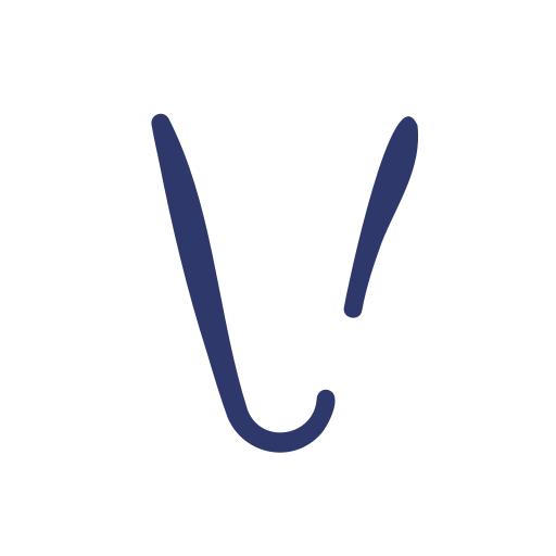 Letter V Basic Hand Drawn Lineal Color icon