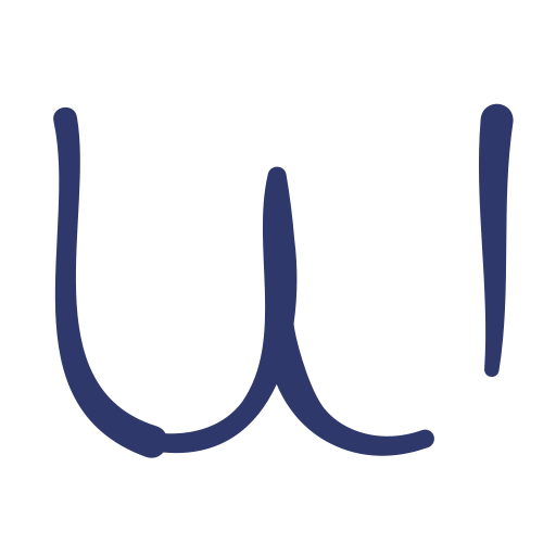 Letter W Basic Hand Drawn Lineal Color icon