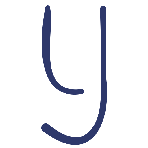 litera j Basic Hand Drawn Lineal Color ikona