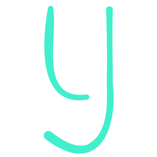 lettera y Basic Hand Drawn Color icona