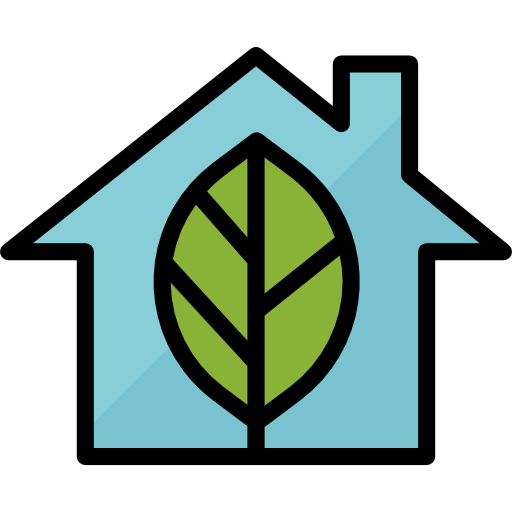 ekologiczny dom Aphiradee (monkik) Lineal Color ikona