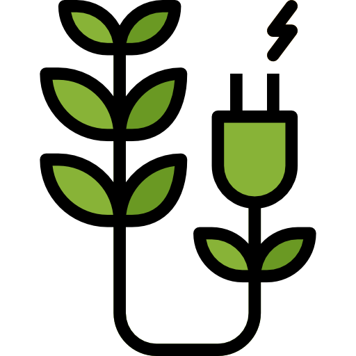 groene energie Aphiradee (monkik) Lineal Color icoon