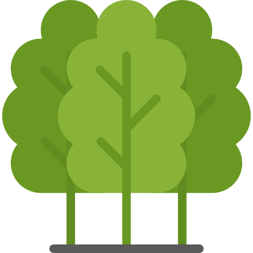 bomen Aphiradee (monkik) Flat icoon