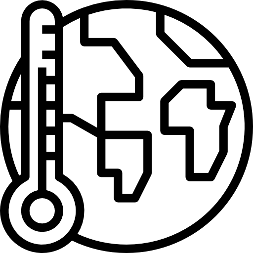 지구 온난화 Aphiradee (monkik) Lineal icon