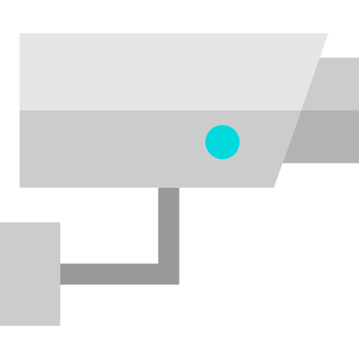 kamera bezpieczeństwa Basic Straight Flat ikona