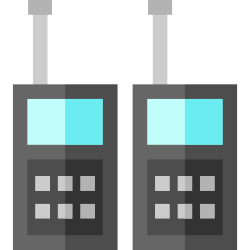 walkie talkie Basic Straight Flat icon