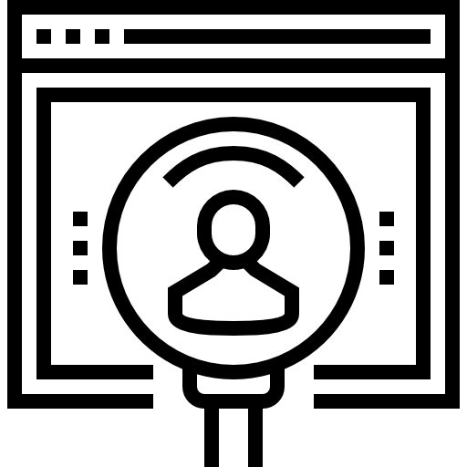 navegador Maxim Flat Lineal icono
