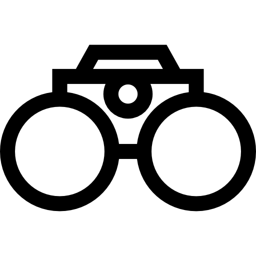 lornetka Basic Straight Lineal ikona