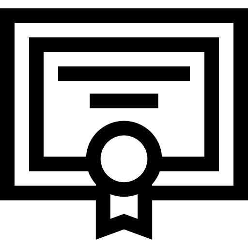 ディプロマ Basic Straight Lineal icon