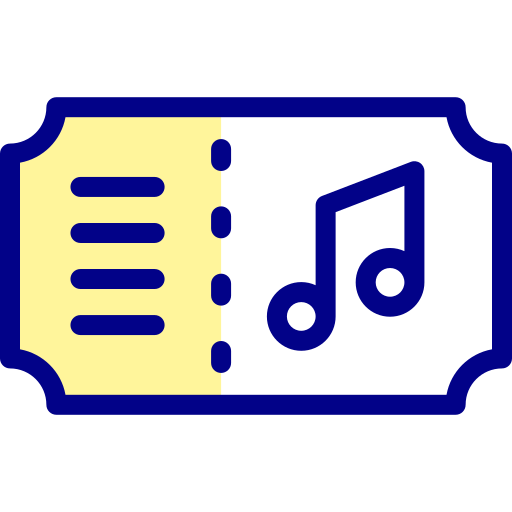 음악 Detailed Mixed Lineal color icon