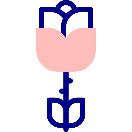 Rose Detailed Mixed Lineal color icon