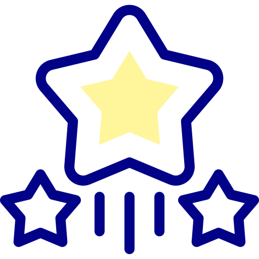 estrellas Detailed Mixed Lineal color icono
