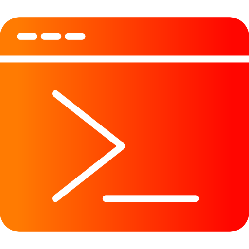 terminal Generic Flat Gradient Ícone