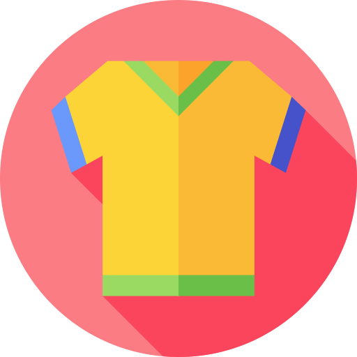 T shirt Flat Circular Flat icon