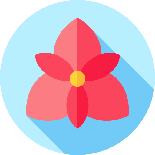 orchidee Flat Circular Flat icon