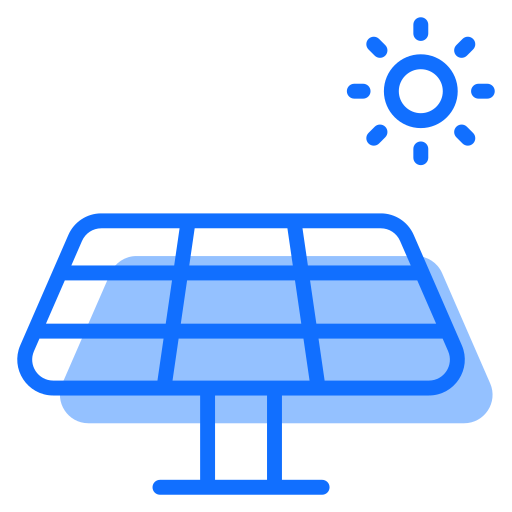 energia słoneczna Generic Blue ikona