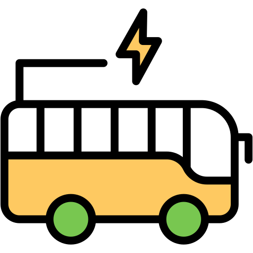 autobus elektryczny Generic Fill & Lineal ikona