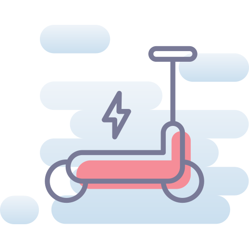 electric scooter Generic Rounded Shapes icon