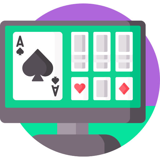 Online casino Detailed Flat Circular Flat icon