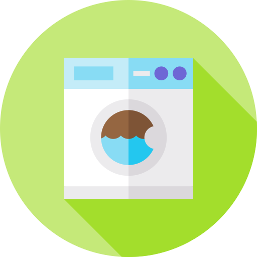 lavar a maquina Flat Circular Flat icono