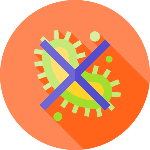 antibakteriell Flat Circular Flat icon