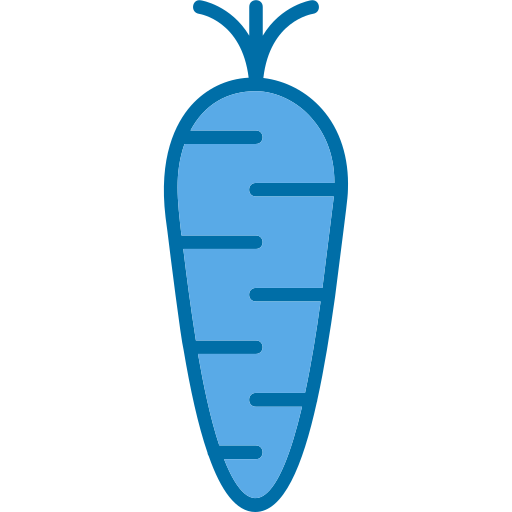 zanahoria Generic Blue icono
