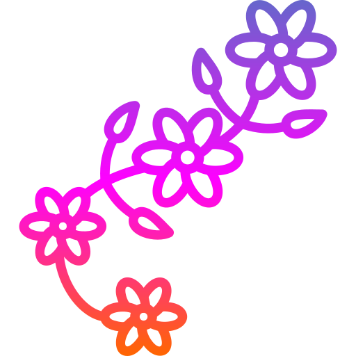 꽃 무늬 Generic Gradient icon