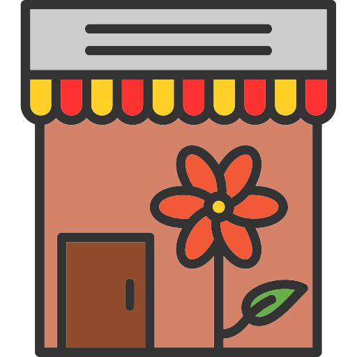 bloemenwinkel Generic Outline Color icoon