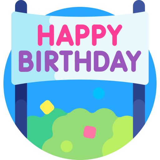 happy birthday Detailed Flat Circular Flat icono