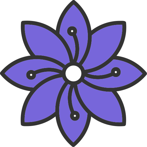 Hydrangea Generic Outline Color icon