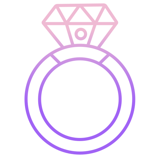 бриллиантовое кольцо Generic gradient outline иконка
