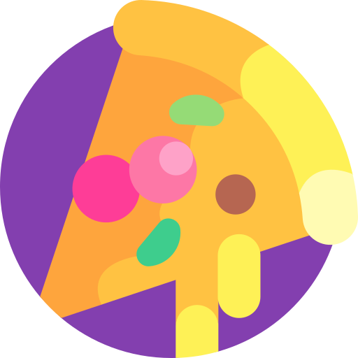 pizza Detailed Flat Circular Flat Icône