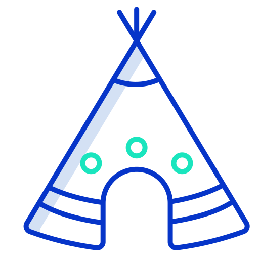 Палатка Generic color outline иконка
