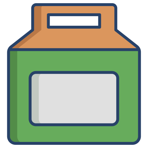 paquete de comida Generic color outline icono