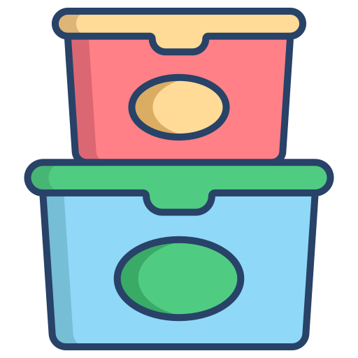 voedsel pakket Generic color outline icoon