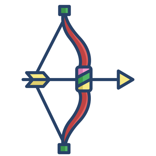 arco e freccia Generic color outline icona