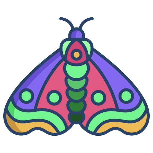 mariposa Generic color outline icono