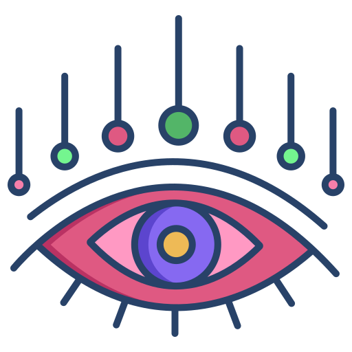 occhio Generic color outline icona