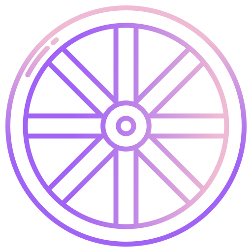 rueda Generic gradient outline icono