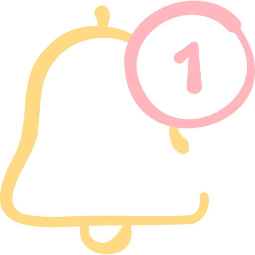 campana de notificación Basic Hand Drawn Color icono