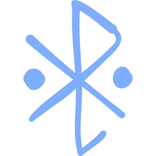 bluetooth Basic Hand Drawn Color icono