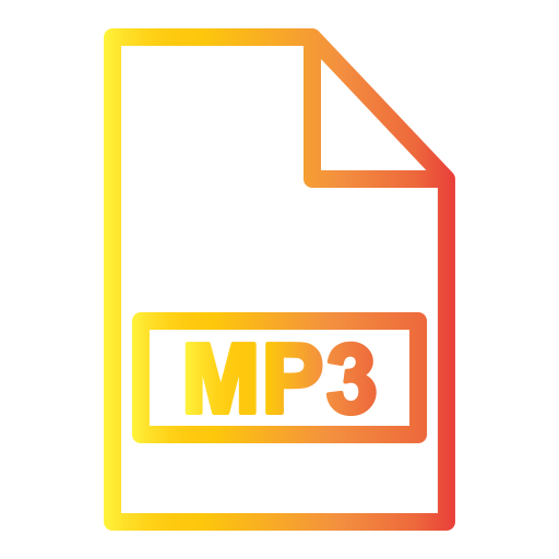 MP3 file Generic Gradient icon