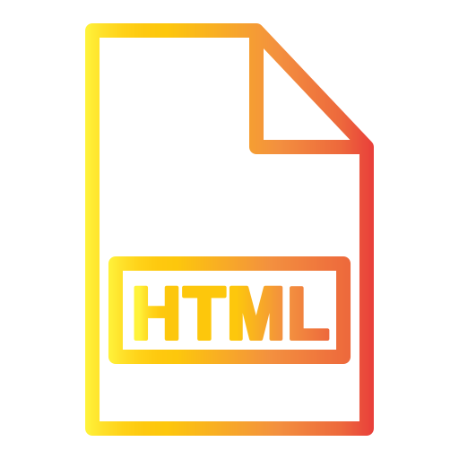 html-bestand Generic Gradient icoon